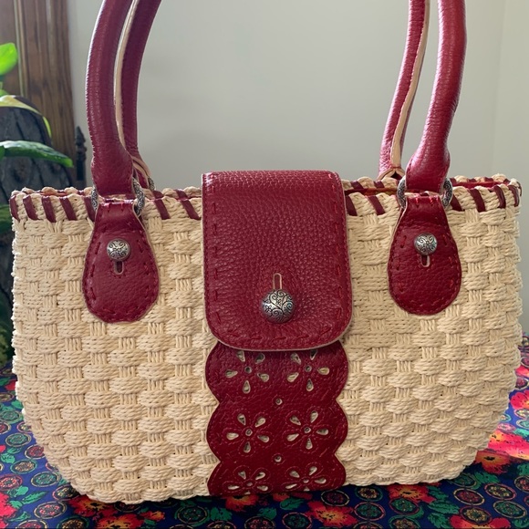 Brighton Woven Rattan Shoulder Bag - Picture 2 of 16